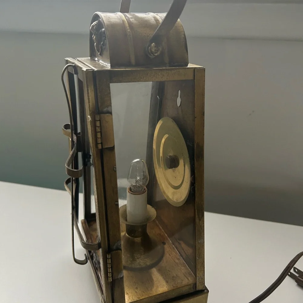 Vintage rare African Queen brass ship lantern